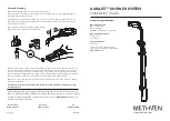 METHVEN AURAJET Installation Manual предпросмотр