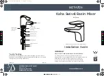 METHVEN Kaha 01-7003 Installation Manual preview