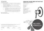 METHVEN MINIMALIST MMSCP Installation Manual preview