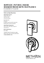 Preview for 1 page of METHVEN SURFACE SHOWER MIXER WITH FASTFLOW II Installation Manual