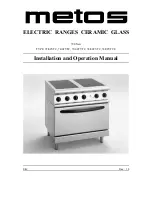 Preview for 1 page of Metos 72/02TVTC Installation And Operation Manual