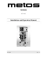 Preview for 1 page of Metos AR 30 MK 1 Installation And Operation Manual