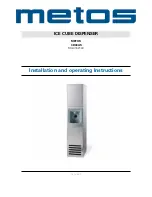 Metos CD40AS Installation And Operating Instructions Manual preview