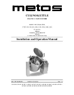 Metos Culino  Combi 40S Installation And Operation Manual preview