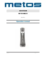 Preview for 1 page of Metos HMD200 Operation Manual