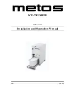 Metos Icerobot Installation And Operation Manual preview