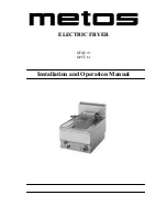 Metos OFQE 41 Installation And Operation Manual предпросмотр