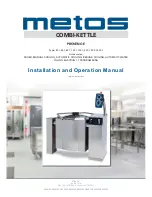 Metos PROVENO E Installation And Operation Manual preview