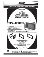 Metra Electronics 95-1003 Installation Instructions Manual preview