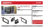 Предварительный просмотр 1 страницы Metra Electronics 95-3005 Installation Instructions