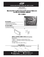 Preview for 1 page of Metra Electronics 95-3304 Installation Instructions Manual