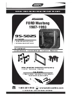 Preview for 1 page of Metra Electronics 95-5025 Installation Instructions