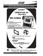 Preview for 1 page of Metra Electronics 95-5810 Installation Instructions Manual