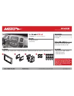 Preview for 1 page of Metra Electronics 95-6523 Installation Instructions Manual