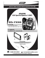 Preview for 1 page of Metra Electronics 95-7330 Installation Instructions Manual