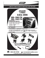 Preview for 1 page of Metra Electronics 99-3107S Installation Instructions Manual