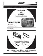 Preview for 1 page of Metra Electronics 99-3300 Installation Instructions Manual