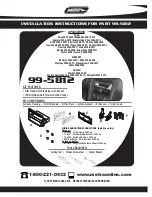 Preview for 1 page of Metra Electronics 99-5812 Installation Instructions Manual