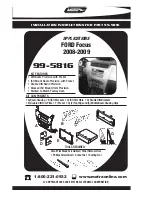 Preview for 1 page of Metra Electronics 99-5816 Installation Instructions Manual