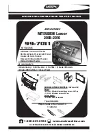 Предварительный просмотр 1 страницы Metra Electronics 99-7011 Installation Instructions Manual