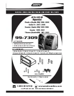 Preview for 1 page of Metra Electronics 99-7309 Instructions Manual