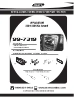 Preview for 1 page of Metra Electronics 99-7319 Installation Instructions Manual