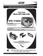 Preview for 1 page of Metra Electronics 99-7502 Installation Instructions Manual