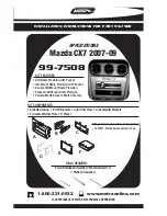 Metra Electronics 99-7508 Installation Instructions Manual preview