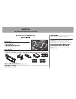 Preview for 1 page of Metra Electronics 99-7804B Installation Instructions Manual