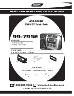 Preview for 1 page of Metra Electronics 99-7952 Installation Instructions Manual