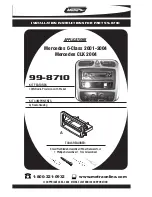 Preview for 1 page of Metra Electronics 99-8710 Installation Instructions Manual