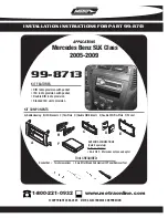 Preview for 1 page of Metra Electronics 99-8713 Installation Instructions Manual