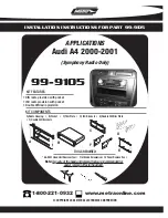 Preview for 1 page of Metra Electronics 99-9105 Installation Instructions Manual