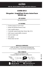 Metra Electronics CHTO-013 Installation Instructions Manual preview