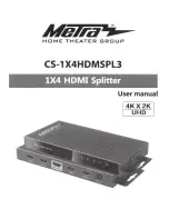 Metra Electronics CS-1X4HDMSPL2 User Manual preview