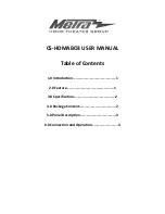 Предварительный просмотр 1 страницы Metra Electronics CS-HDMABO3 User Manual