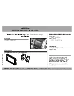 Предварительный просмотр 1 страницы Metra Electronics Ford F-150 2009-up Installation Instructions