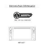 Предварительный просмотр 1 страницы Metra Electronics MDF-8202-1 User Manual