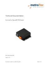 metraTec QuasarMF Technical Documentation Manual preview