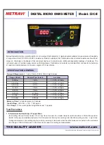 Metravi 53C-II Quick Start Manual preview