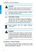 Предварительный просмотр 4 страницы METREL 20992336 Operating Instructions Manual