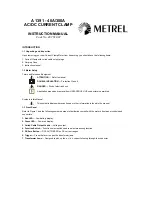 Preview for 1 page of METREL A 1391 Instruciton Manual