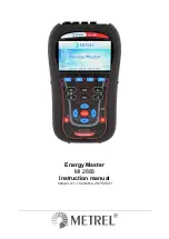 METREL Energy Master MI 2883 Instruction Manual preview