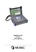 METREL GigaOhm 5kV User Manual предпросмотр