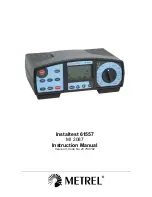 METREL Instaltest 61557 MI 2087 Instruction Manual preview