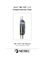 Предварительный просмотр 1 страницы METREL MD 1155 User Manual