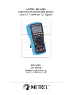 Preview for 1 page of METREL MD 9035 User Manual