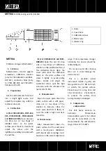 Preview for 1 page of Metria PREF-B20-001 Quick Start Manual