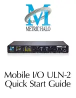 Metric Halo ULN-2 Quick Start Manual preview