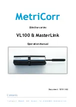 MetriCorr Slimline MasterLink Operation Manual preview